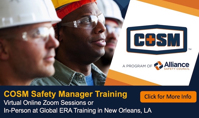 COSM Safety Training Virtual Online and in New Orleans, LA